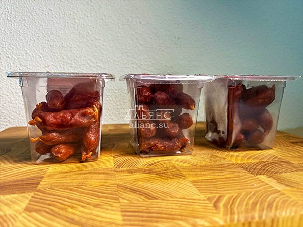 Колбаски МИНИ со вкусом аджики с/к (100 гр) в Лосино-Петровском