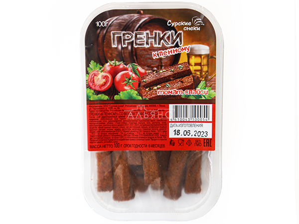 Сурские гренки Томат спайси (100 гр) в Лосино-Петровском
