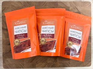 Кета (подкопченная) соломка: Мясо (АЛЬЯНС) вяленое курица 