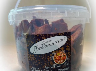 Мясо курицы по-кавказски: Гренки 