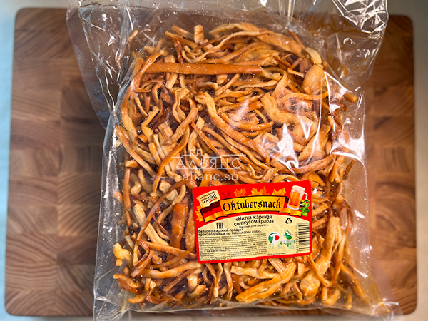 Нитка ЖАРЕНАЯ "Краб" Oktobtersnak 1 кг (сырный продукт) в Лосино-Петровском