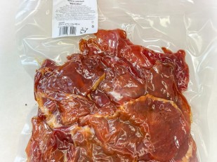 Фрайчизы со вкусом острый томат (100 гр.): Мясо Чипсы свиные 