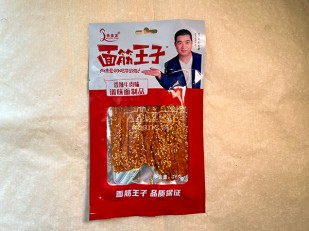 Фрайчизы со вкусом Мексиканские пряности (100 гр.): Мучные полоски КРАСНЫЕ со вкусом пряной говядины 76 гр