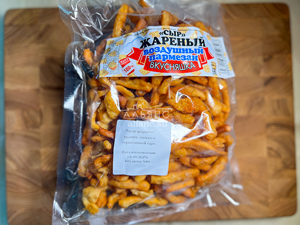 Жареный сыр "ВКУСНЯШКА" со вкусом пармезан (500 гр) в Лосино-Петровском