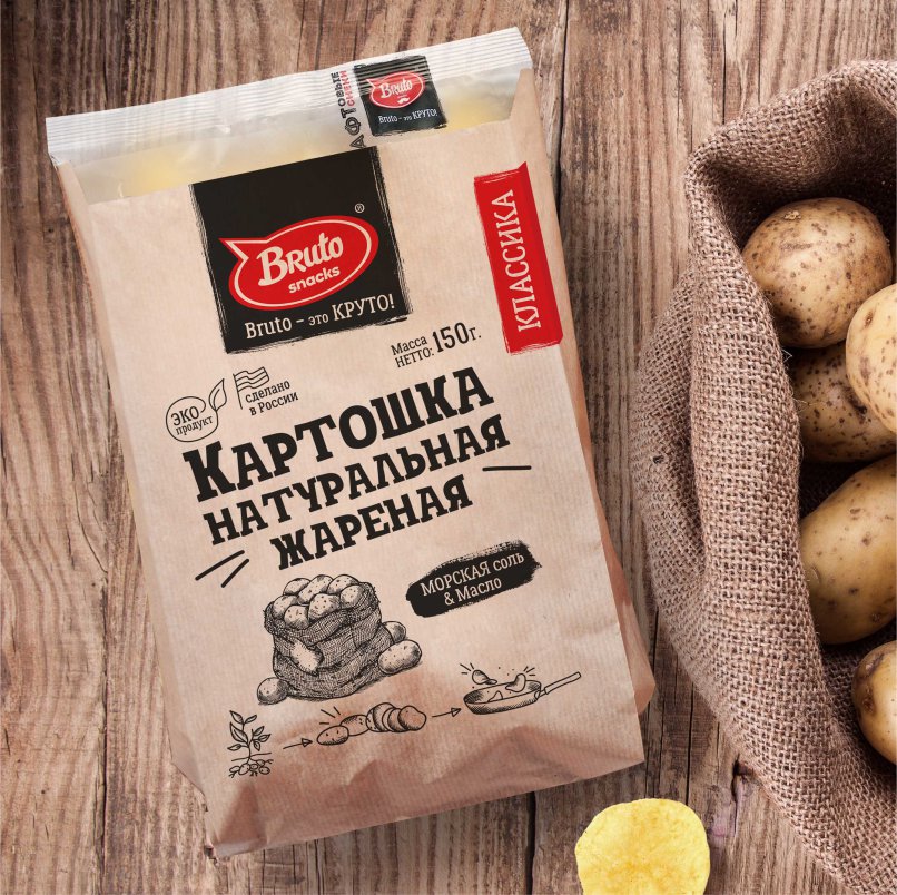 Картофель «Бруто» с солью 130 гр. в Лосино-Петровском